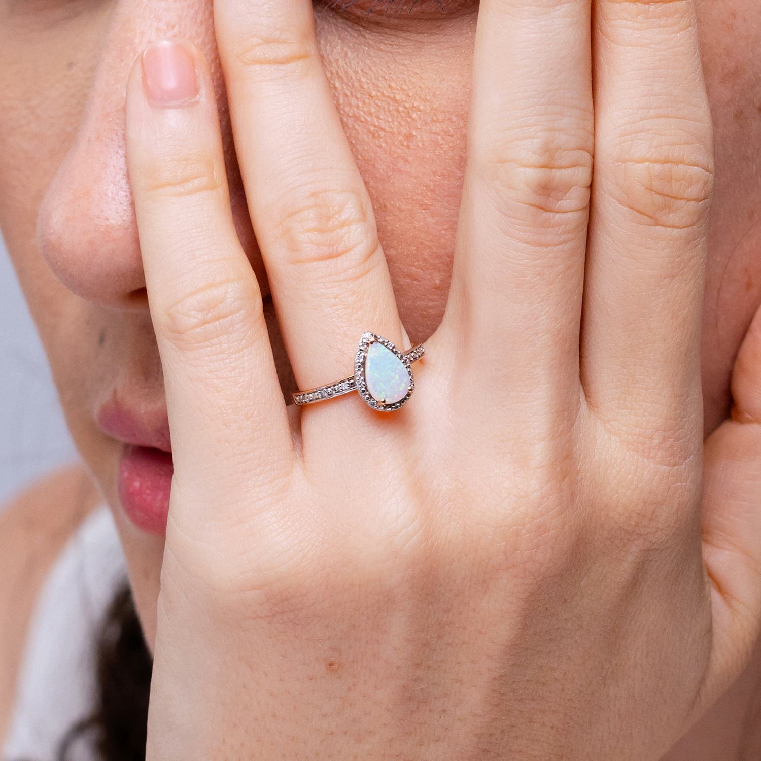 Dainty Green Opal Ring - Women's Opal Jewellery – www.indieandharper.com